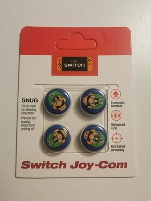 Nintendo Switch 4x joy con-com Kappen Gripschutz Luigi / Super Mario Bros. 