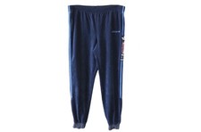 Vintage ADIDAS Track Pants Size L retro sport style training trousers blue 90s