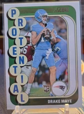 2024 Score - Protential Red #2 Drake Maye (RC)
