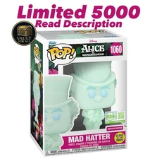 Funko Pop Mad Hatter Limited Edition Ultra 5000 Glow In The Dark In Hand Picture