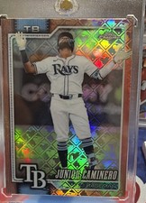 Marketplace image: 2026 Topps Chrome Junior Caminero 75th Logo Refractor 1/1 Rose Gold
