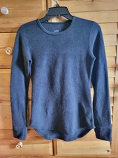 Cuddle Duds Climate Right Womens Fleece Thermal Layer Size XS Black