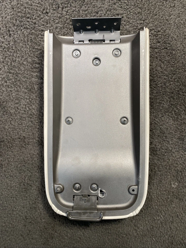 GMC Envoy 2002-2009 consola central reposabrazos tapa cuero OEM GRIS Foto 3 de 4