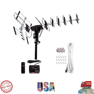 High-Performance Outdoor Antenna: 200 Mile Range, Easy Setup with Remote Control