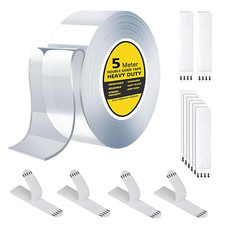 Double Sided Tape Heavy Duty（5.0M * 2.0Cm*2Mm Command Strips 8-Pairs(16Strips) A