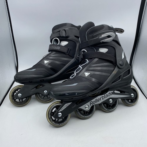 Rollerblade Zetrablade Inline Skates Mens Size 11 EU 44.5 Black 80mm Wheels EUC!