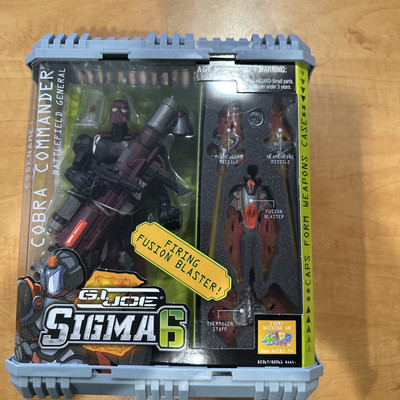 GIJoe Sigma 6 NEW Cobra Commander Red Cape Variant