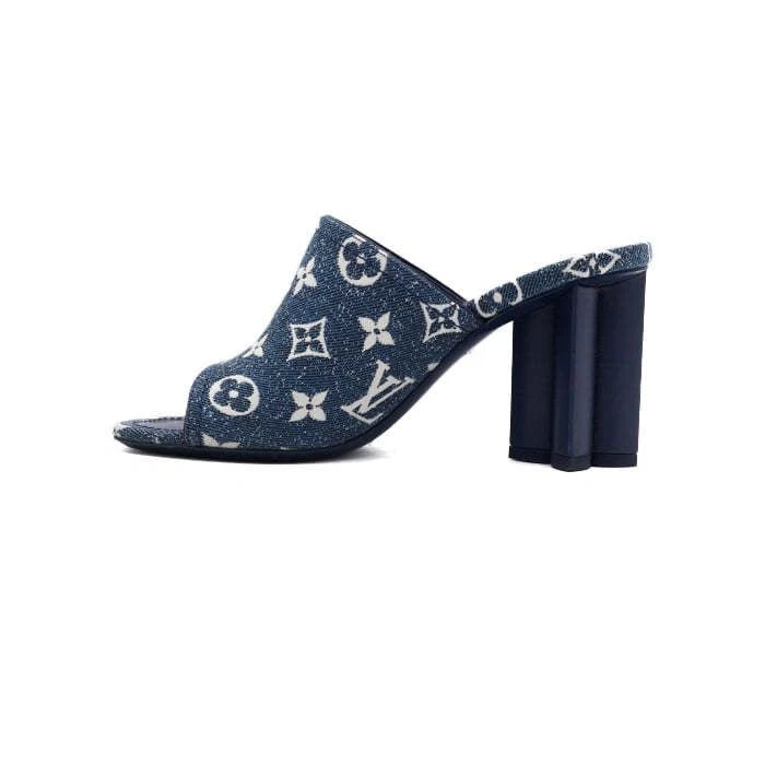 Louis Vuitton Monogram Denim Women's Mule Slide Sandals 1A9PX2 156722527 [P] - Photo 4/4
