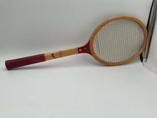 Clean & Crisp Antique Vintage Wood N J Magnan Tournament Tennis Racket.