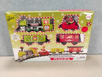 Dr. Seuss The Grinch Express Ready Play Train Set 12 Piece Christmas Holiday ***