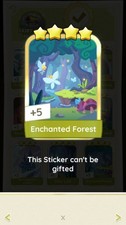 Monopoly Enchanted Forest Sticker Go  Golden Blitz 