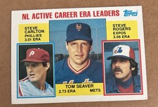 1984 Topps-Career Leaders Steve Carlton, Tom Seaver, Steve Rogers #708! Nice
