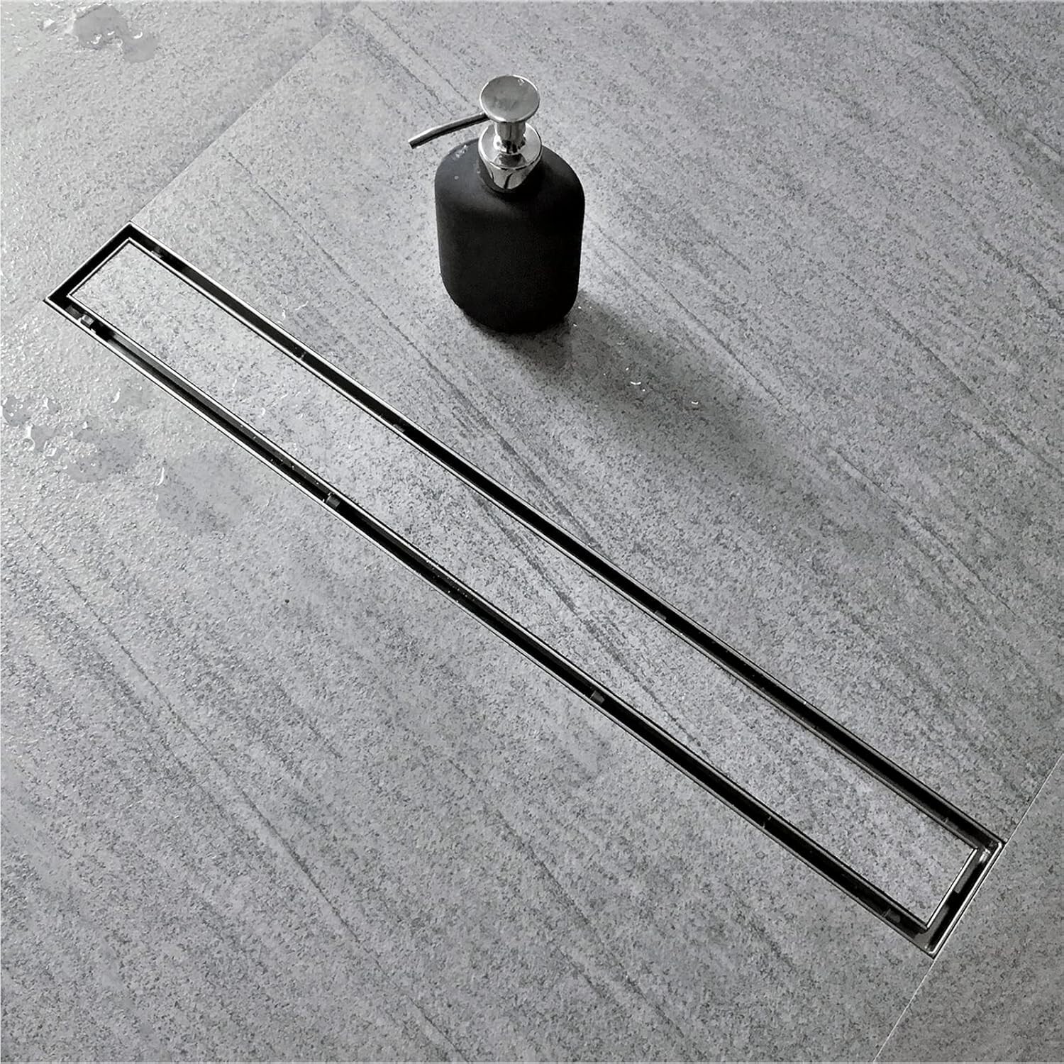 Neodrain 54-Inch Linear Shower Drain with Tile Insert Grate, Brushed 304 Stainle