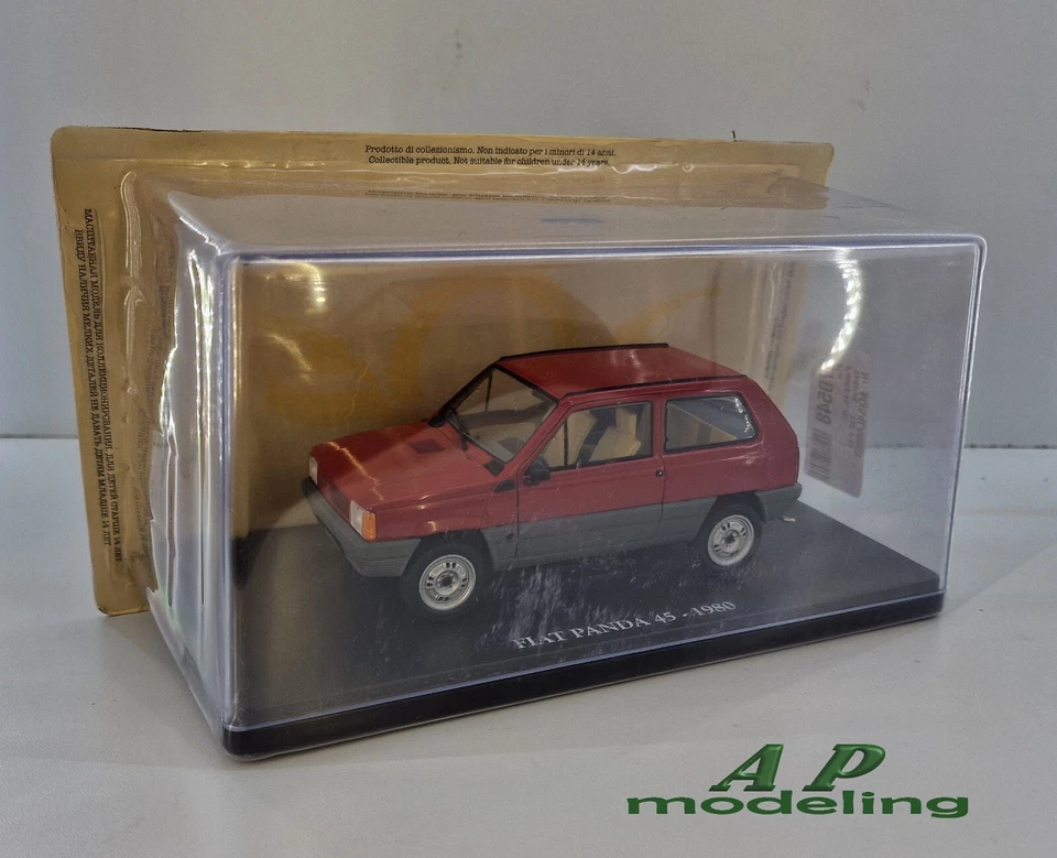 modellino auto scala 1/24 fiat panda 45 modellini vintage da collezione usato - Immagine 3 di 4
