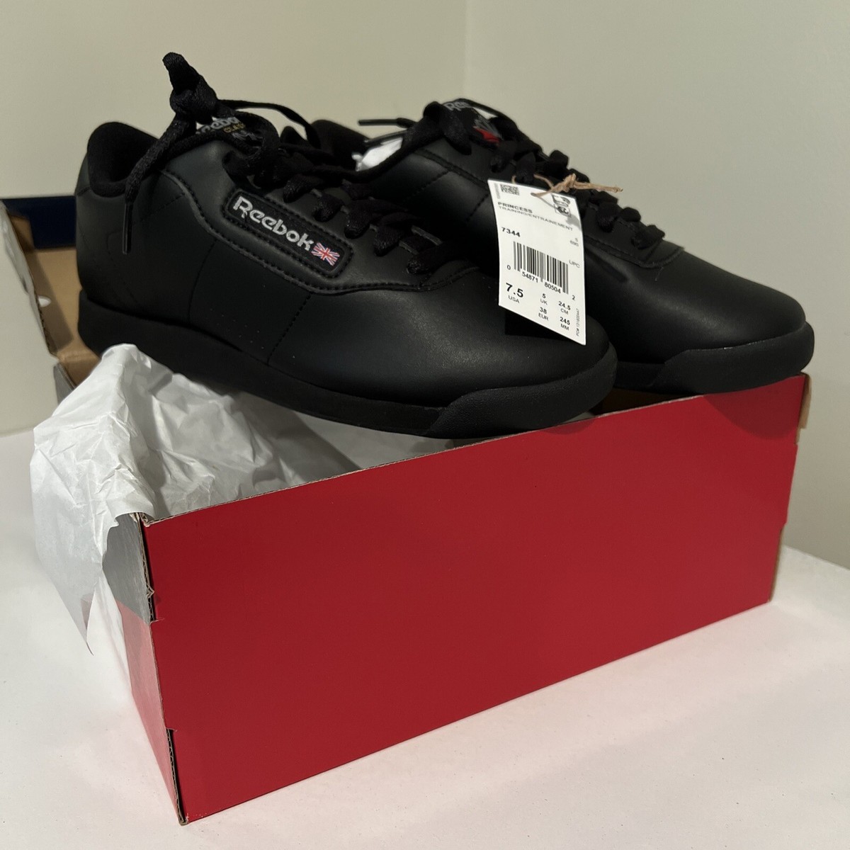 Reebok Shoes Classic Princess Training Womens Black NEW NWT