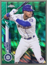 2020 Topps Chrome Kyle Lewis Green Wave Refractor Rookie RC Mariners ROY