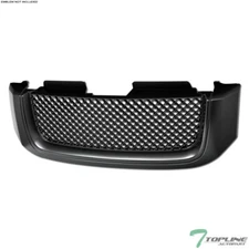 Topline For 2002-2008 GMC Envoy Mesh Front Hood Bumper Grill Grille - Matte Blk