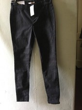 Camaieu Mon Tregging Trouseres Black Grey Floral Print Drainpipe Mid Waist 10