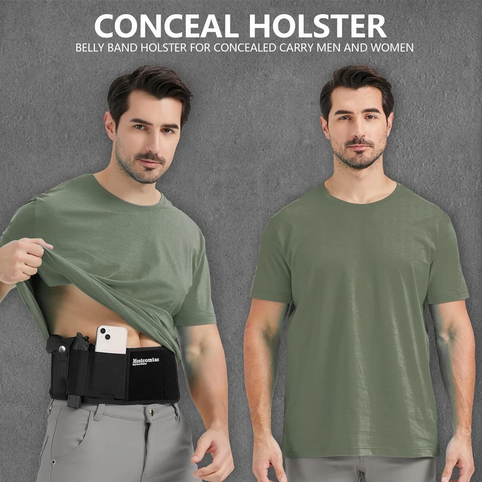 Belly Band Holster for Concealed Carry  Gun Holster for Women and Men Size S M L - Image 4 of 4