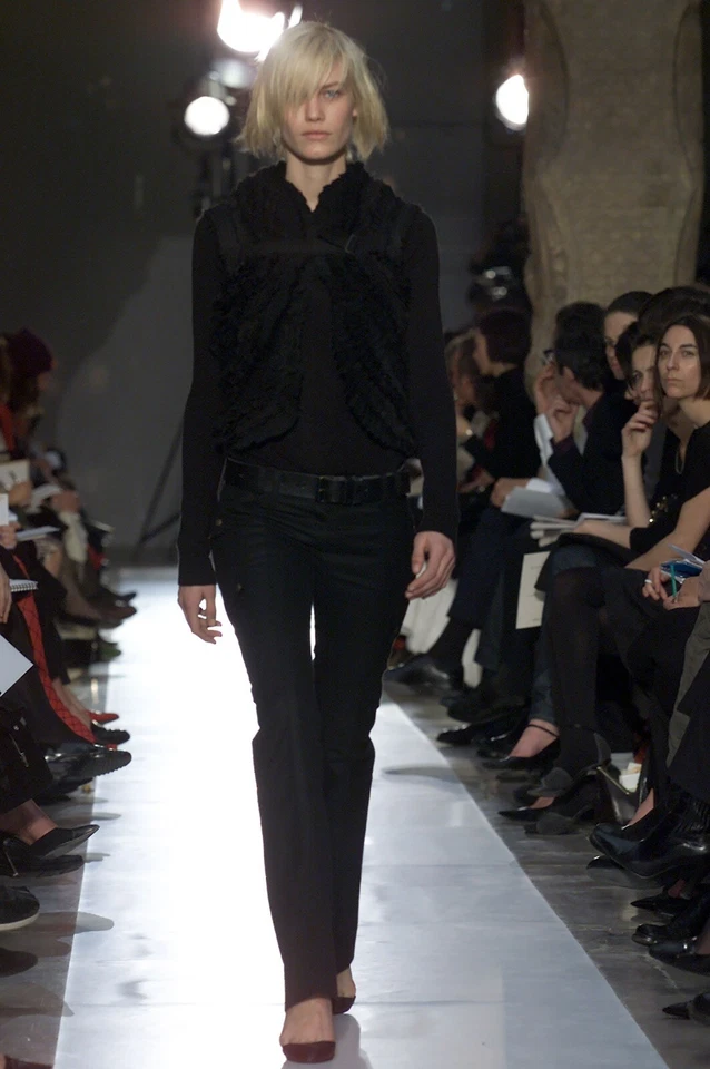 Balenciaga Le Dix Fall 2001 Black Dramatic Hem Sweater 36 FR Ghesquiere XS - Image 3 of 4