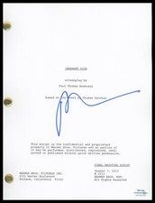 Paul Thomas Anderson "Inherent Vice" AUTOGRAPH Signed Script Screenplay ACOA