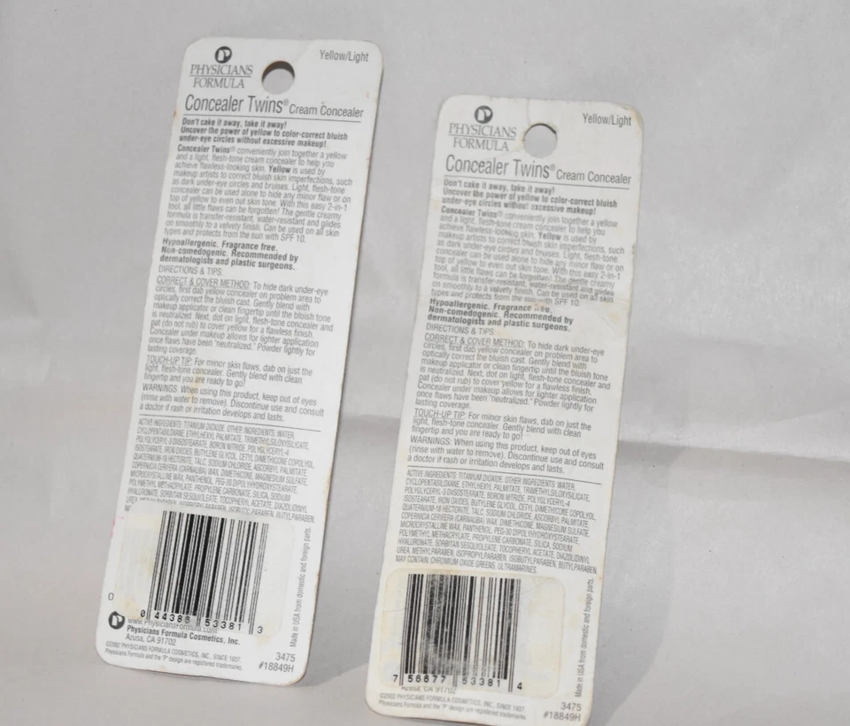 2X Physicians formula concealer twins 2-in-1 correct & cover cream yellow/Light - Image 2 of 2
