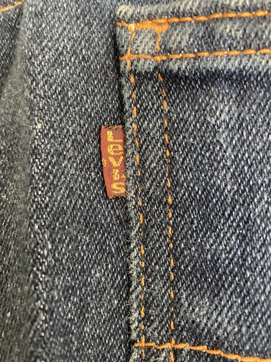 Vtg 1980's Levi's 517 2017 Cotton Poly Denim Jeans USA Talon