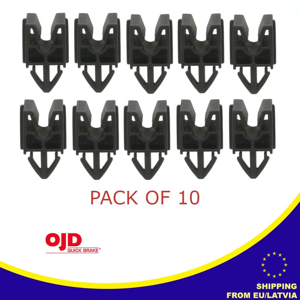 10 x Plastic Brake Line Pipe Mounting Holder Clips 1 x 3/16" / 5mm QBXA