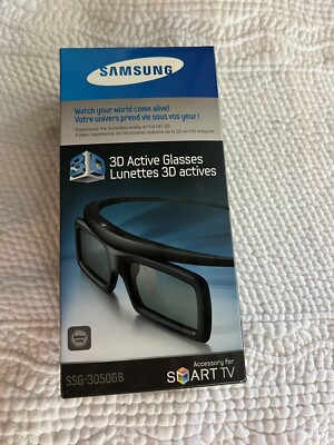 Samsung 3D Active Glasses Black Full HD For Smart TV SSG-3050GB battery operated