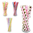 250x PAPER STRAWS Biodegradable Compostable Eco Friendly BULK WHOLESALE 20cm 6mm