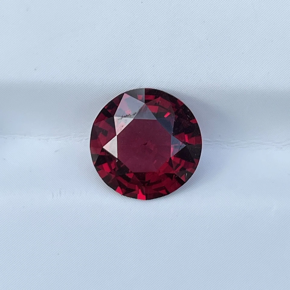 Natural Pink Garnet 3.34 Cts Round Cut Loose Gemstone - Image 3 of 4