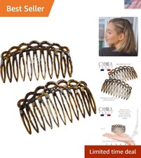 Paris French Hair Side Comb Small Handmade Onyx French Twist Hair Combs Decor...