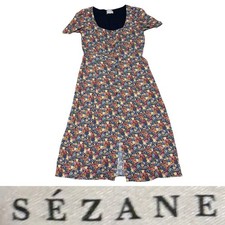 Sezane Victoria Floral Midi Summer Dress Women’s Size 36 In Multi