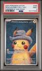 2023 POKEMON SVP EN-SV POKEMON X VAN GOGH PIKACHU WITH GREY FELT HAT PSA 9