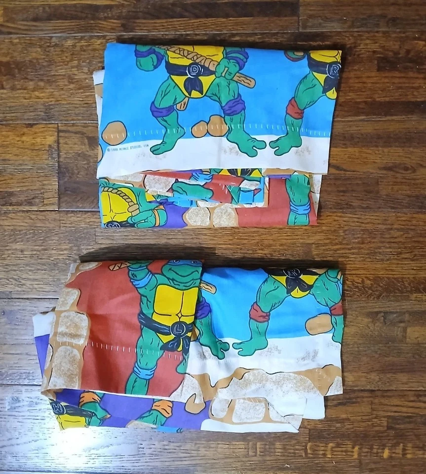 Juego de cortinas de ventana vintage Teenage Mutant Ninja Turtles Foto 2 de 4