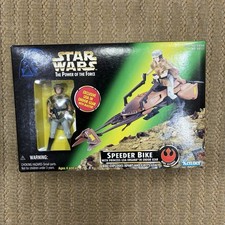 Star Wars Speeder Bike Princess Leia Endor Gear Kenner Power of the Force 1997