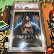 2024 Topps Midnight UFC AMANDA NUNES Moonfall ULTRA RARE Case Hit PSA 10 POP 3