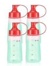 oiununo Squeeze Bottles Wide Mouth - Pack of 4 Condiment Bottle Squeeze BPA f...