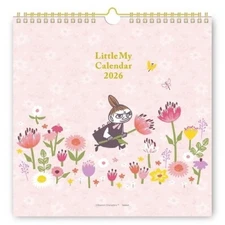 Moomin Wall Calendar 2026 Gakken Little My AM14004 9.84×9.84in Japanese Style