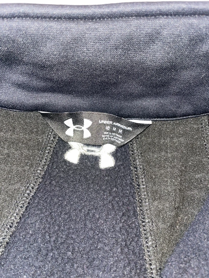 Under Armour Mujer Cold Gear Negro Capa Base 1/4 Cremallera Ajuste Medio  Foto 4 de 4