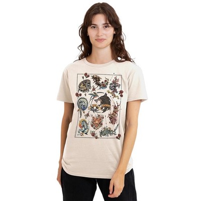 The Witcher Monster Tattoo Flash Womens T-Shirt S-3XL, Natural