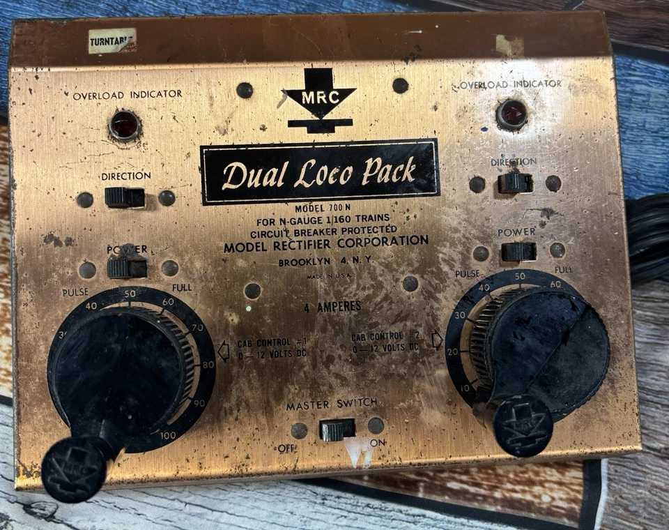 MRC DUAL LOCO PACK HO SCALE O SCALE TRANSFORMER MODEL RAILROAD - Image 2 of 4