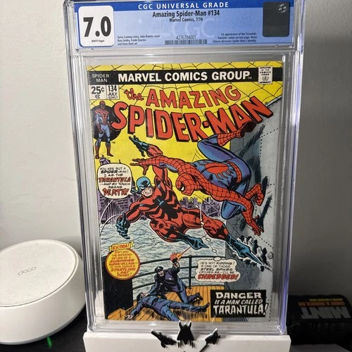 Amazing SPIDER MAN 134 CGC 7.0 1st Tarantula Romita art 7/1974