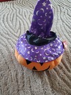 Ty Pluffies Gourdy the Jack O Lantern Witch Pumpkin Plush 2005 Retired 6" Orange — photo 10