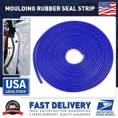 Blue Fit Car Door Anti-Scratch Strip Edge Protector for Sheet Metal Length 40Ft