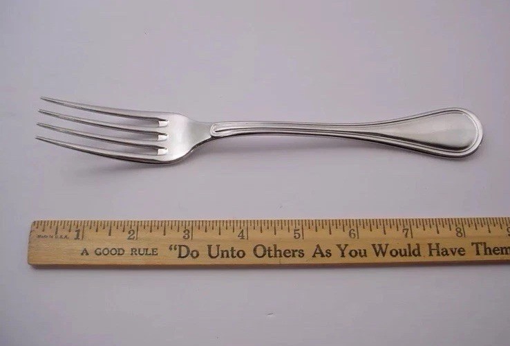 Jean Couzon Lyrique 2 Stainless Large Dinner Forks 8 3/8" France