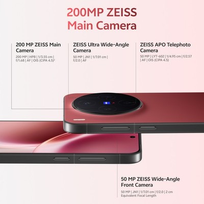 Vivo X300 5G 12GB 512GB Summit Red Dual SIM Global Version NFC