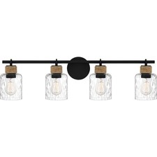 Quoizel BTC8634 Baltic 4 Light 34"W Vanity Light - Black