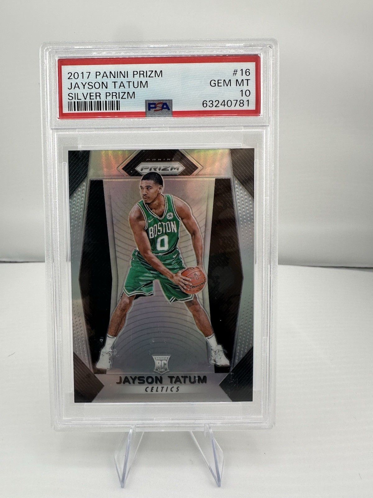 ジェイソン・テイタム 2017 シルバープリズム ルーキーカード PSA9