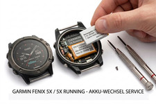 Garmin Fenix 5X 5X Plus Repair Service Battery Replacement Battery Change Watch